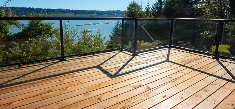 wire deck railing installation